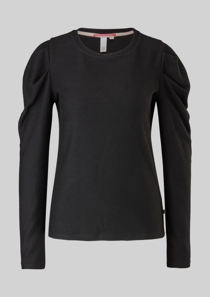 Femmes Shirts & tops | Haut texturé à manches bouffantes - OS93595