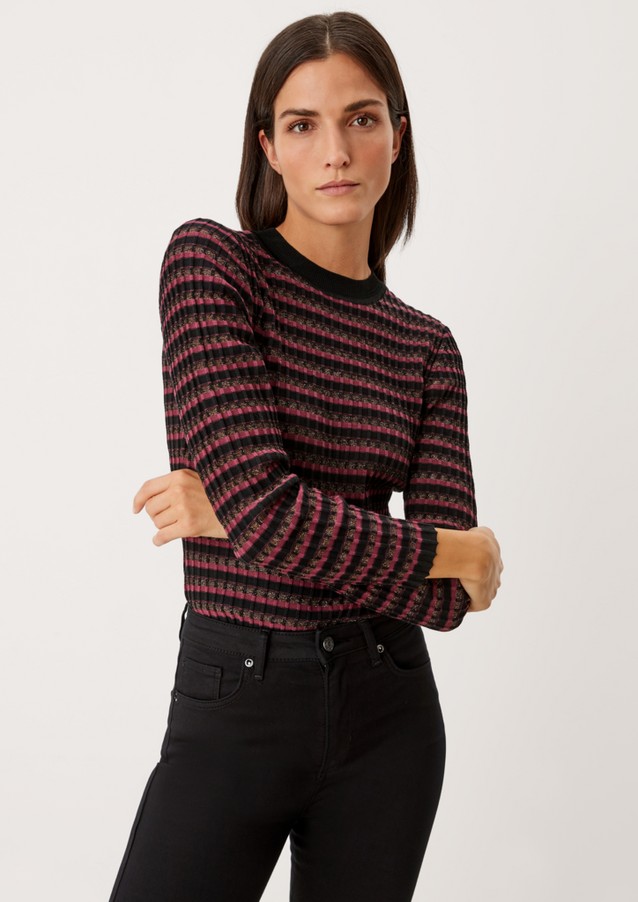 Women Jumpers & sweatshirts | Rib knit jumper with glitter yarn - UV38430