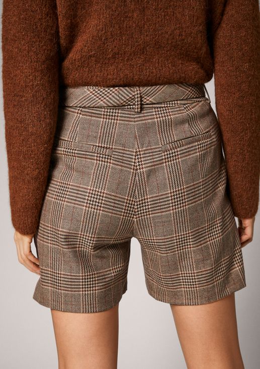 Regular: shorts with check pattern from comma