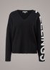 Jumper with lettering from comma