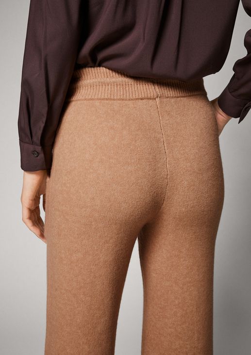 Regular: fine knit trousers from comma