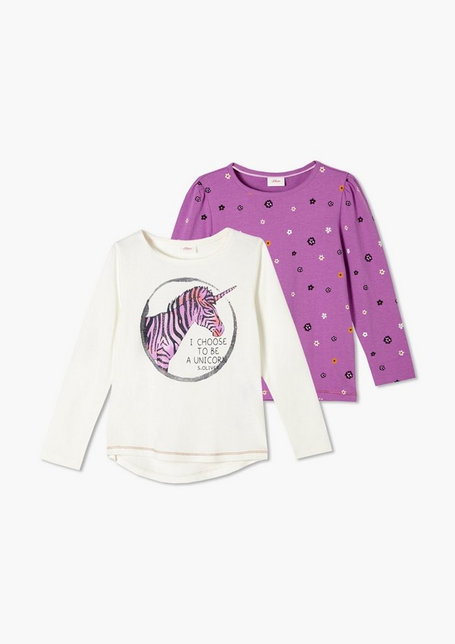 Junior Kids (sizes 92-140) | Long sleeve top with glitter - ED89882