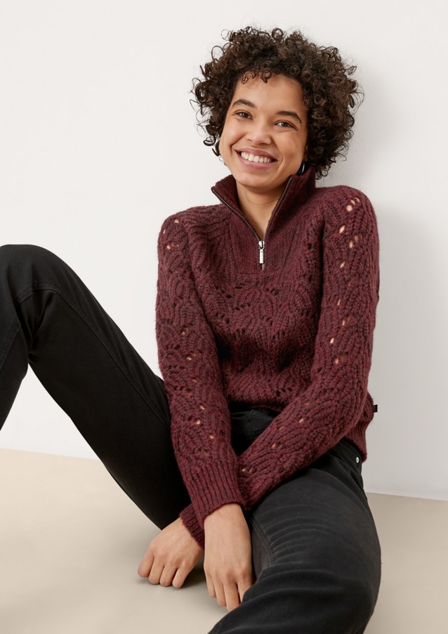 Damen Pullover & Sweatshirts | Pullover mit Ajourmuster - JJ22193