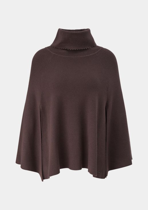 Polo neck poncho from comma