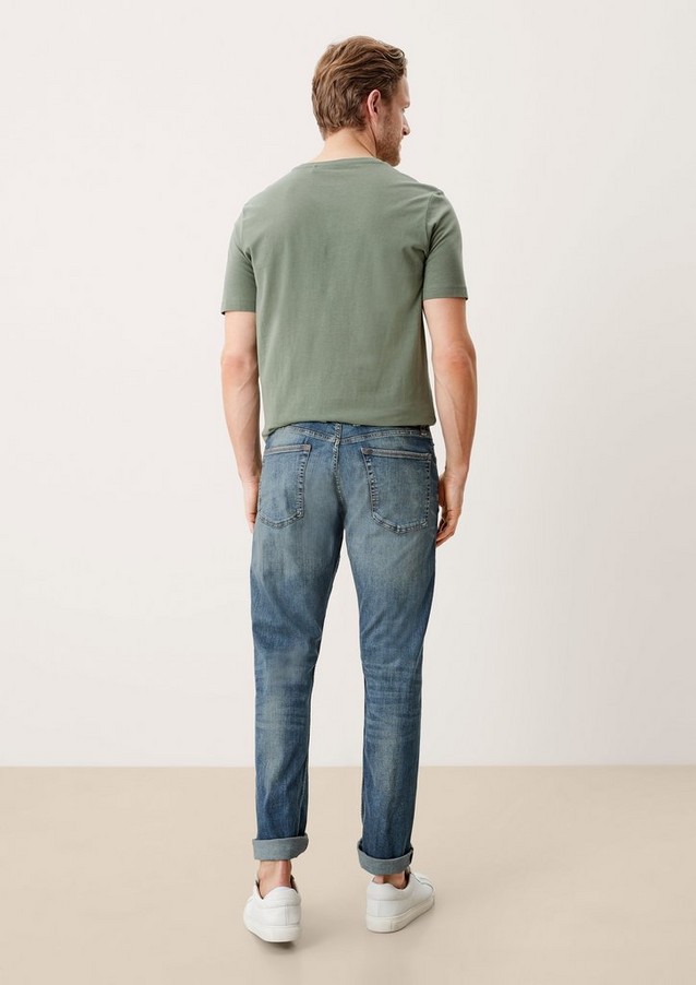 Men Jeans | Slim: jeans with a garment wash - GB81938