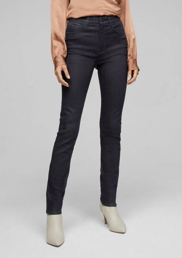 Women Jeans | Skinny: jeans with rhinestones - QW18824