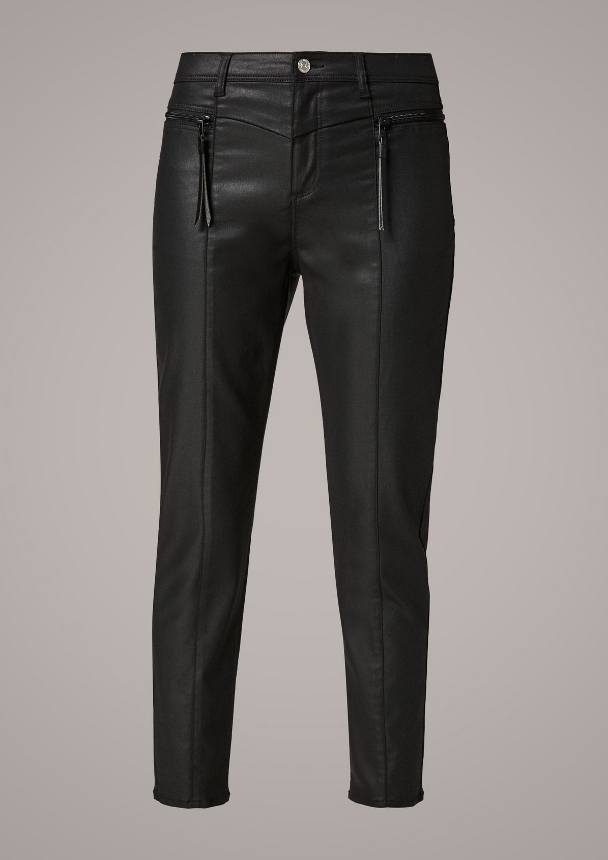 Slim: coated jeans from comma