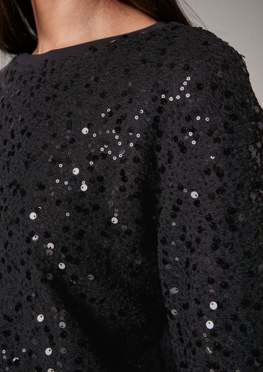 Sweatshirt with sequins from comma
