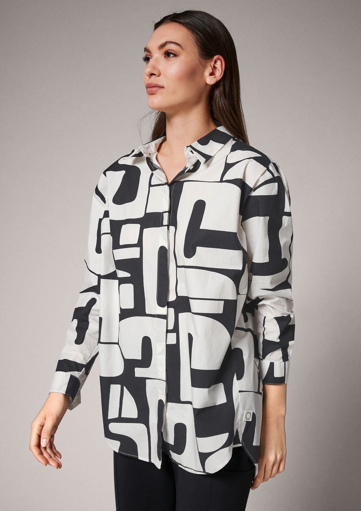 Long blouse with pattern from comma