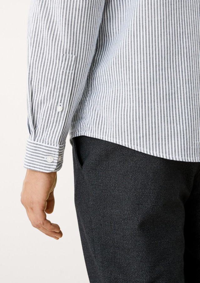 Men Shirts | Regular: striped stretch shirt - CO28892