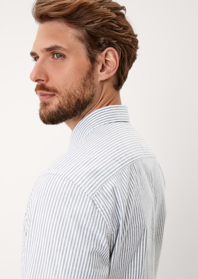 Men Shirts | Regular: striped stretch shirt - CO28892