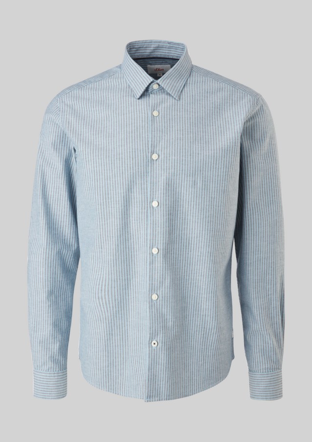 Herren Hemden | Regular: Gestreiftes Stretchhemd - YE38258