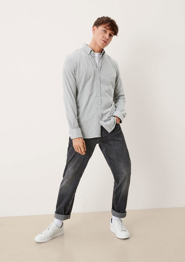 Hommes Chemises | Slim : chemise en jersey à motif - LC65652