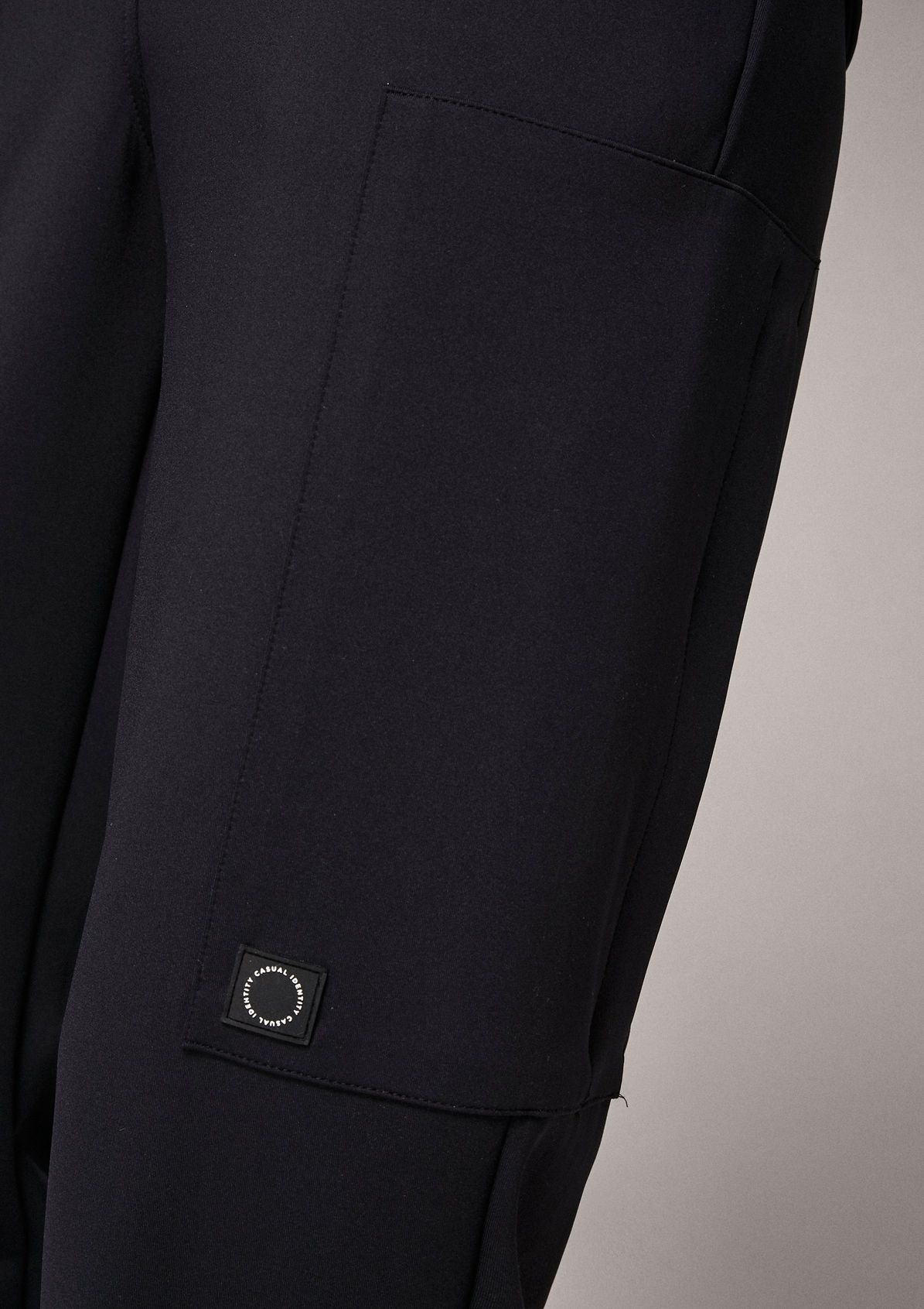 Regular: Scuba fabric trousers from comma