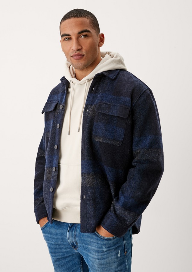 Men Jackets & coats | Overshirt in blended wool - VQ89648