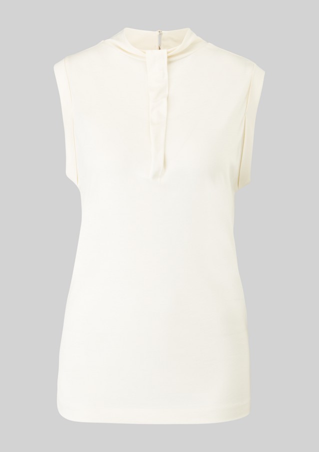 Damen Shirts & Tops | Viskoseshirt mit Faltendetail - QP43870