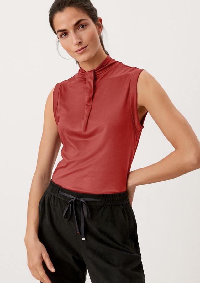 Femmes Shirts & tops | Haut plissé en viscose - YI01103