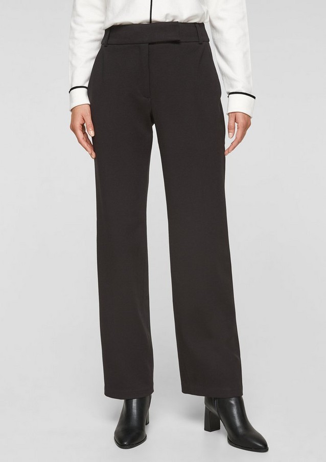 Women Trousers | Regular: trousers with an elasticated waistband - RQ31850
