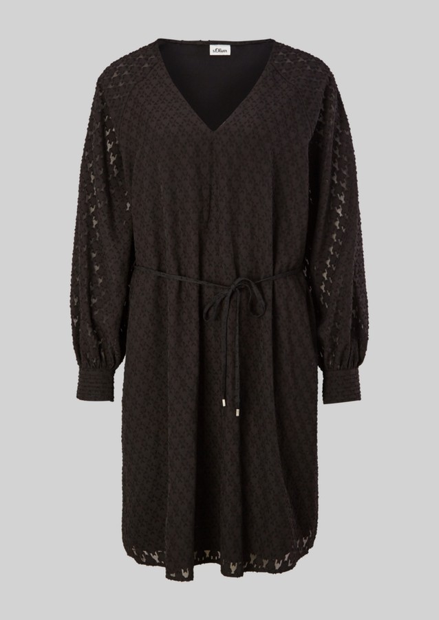 Femmes Robes | Robe jacquard à encolure en V - QR79396
