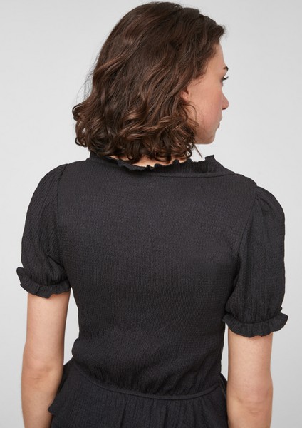 Femmes Shirts & tops | T-shirt ajouré à ruches - IJ90797