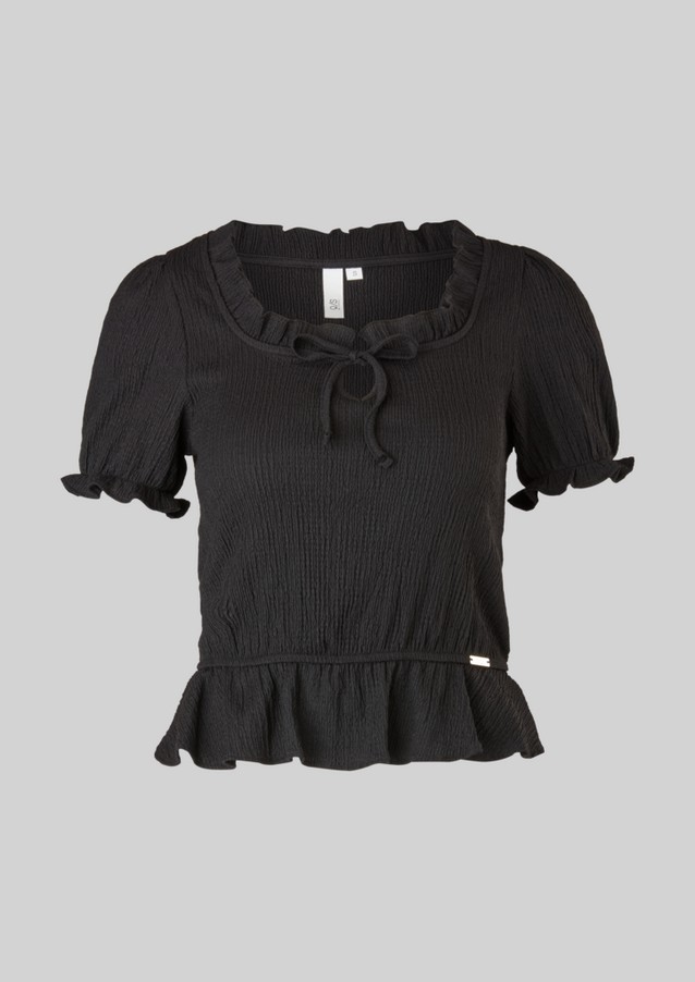 Damen Shirts & Tops | Ajour-Shirt mit Rüschen - BV24196