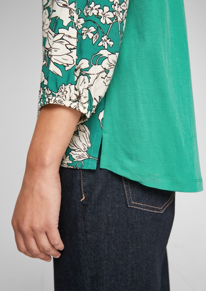 Damen Shirts & Tops | Fabricmix-Shirt mit Blumenmuster - GH41388