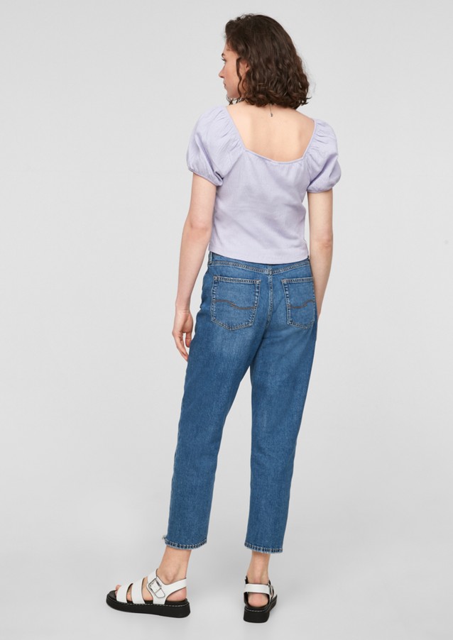 Damen Shirts & Tops | Struktur-Shirt mit Durchzugband - AG25969