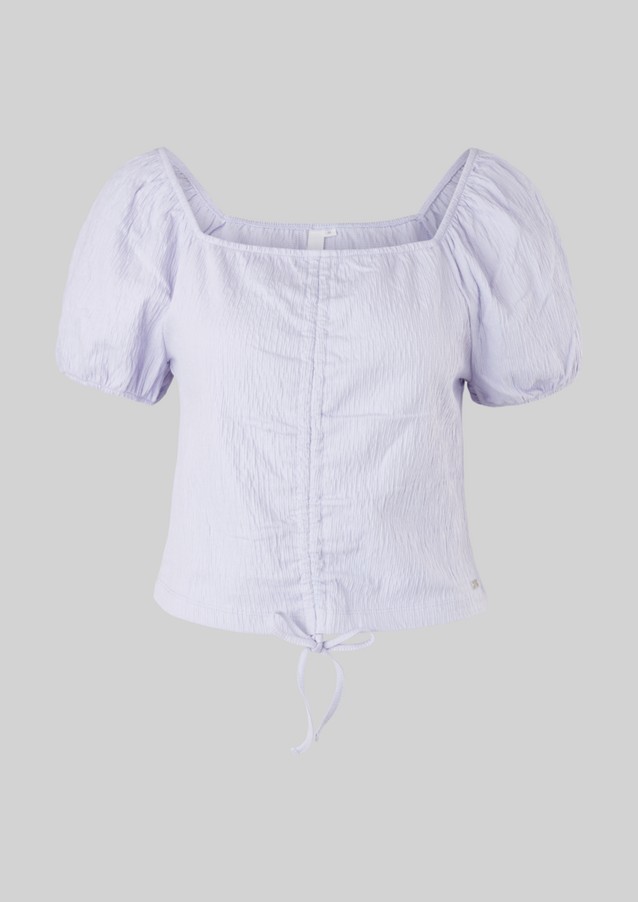 Damen Shirts & Tops | Struktur-Shirt mit Durchzugband - AG25969