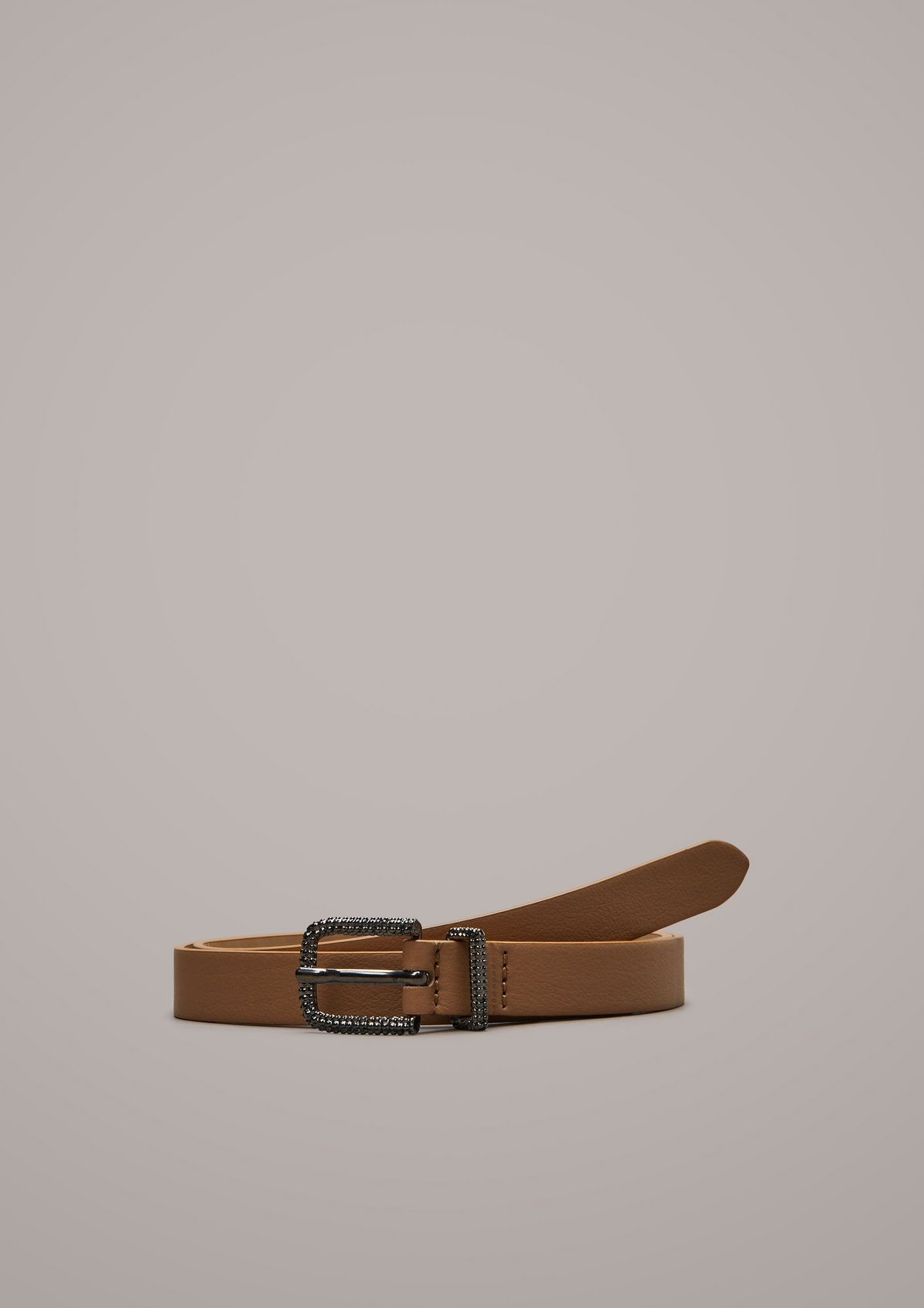 Genuine leather belt from comma