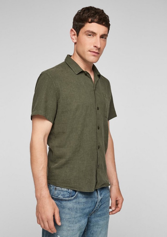 Hommes Chemises | Relaxed : chemise en lin mélangé - RK95581