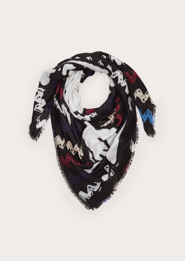 Women Scarves | Square scarf with a Peanuts motif - TW54097