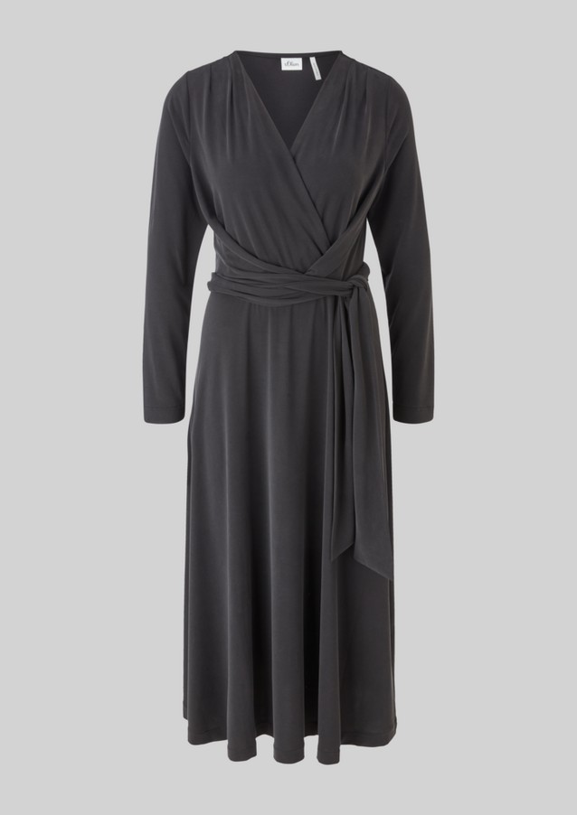 Femmes Robes | Robe portefeuille en modal mélangé - NQ75225