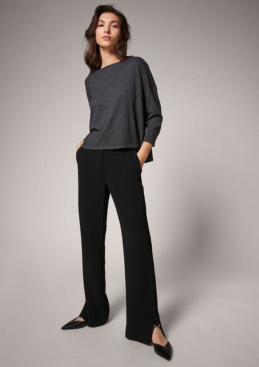 Fine knit jumper with cashmere from comma