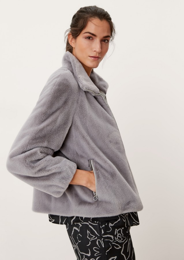 Damen Jacken | Weiche Fake Fur-Jacke - XZ91730