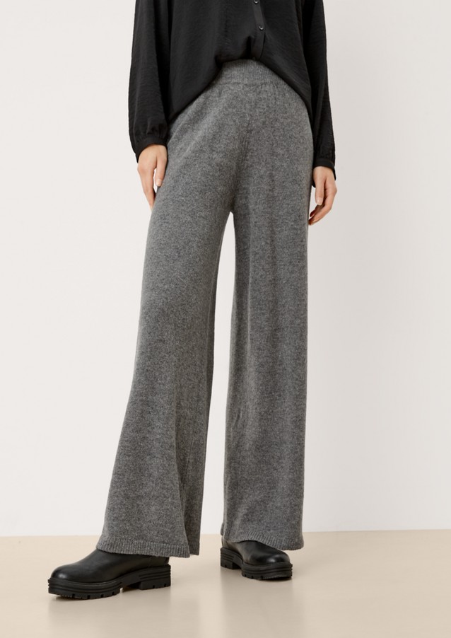 Femmes Pantalons | Regular : pantalon en maille de laine - KB59349
