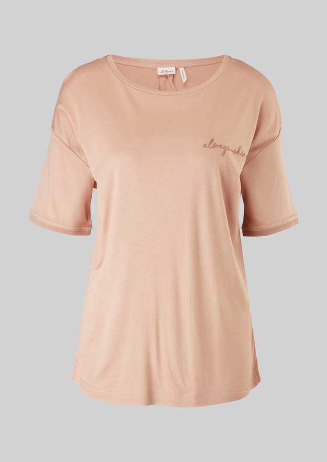 Damen Shirts & Tops | Viskoseshirt mit Glitzer-Details - TY73555