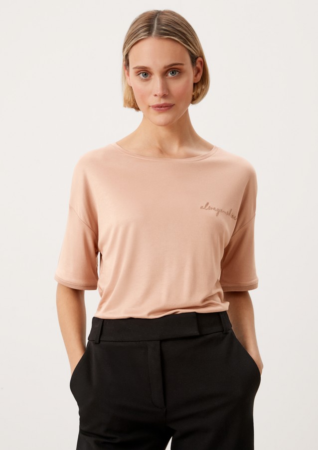 Damen Shirts & Tops | Viskoseshirt mit Glitzer-Details - TY73555