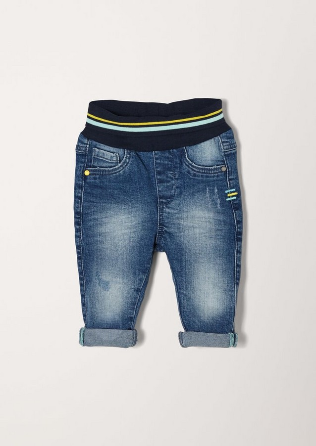 Junior Boys (sizes 50-92) | Jeans with a turn-down waistband - MZ04904