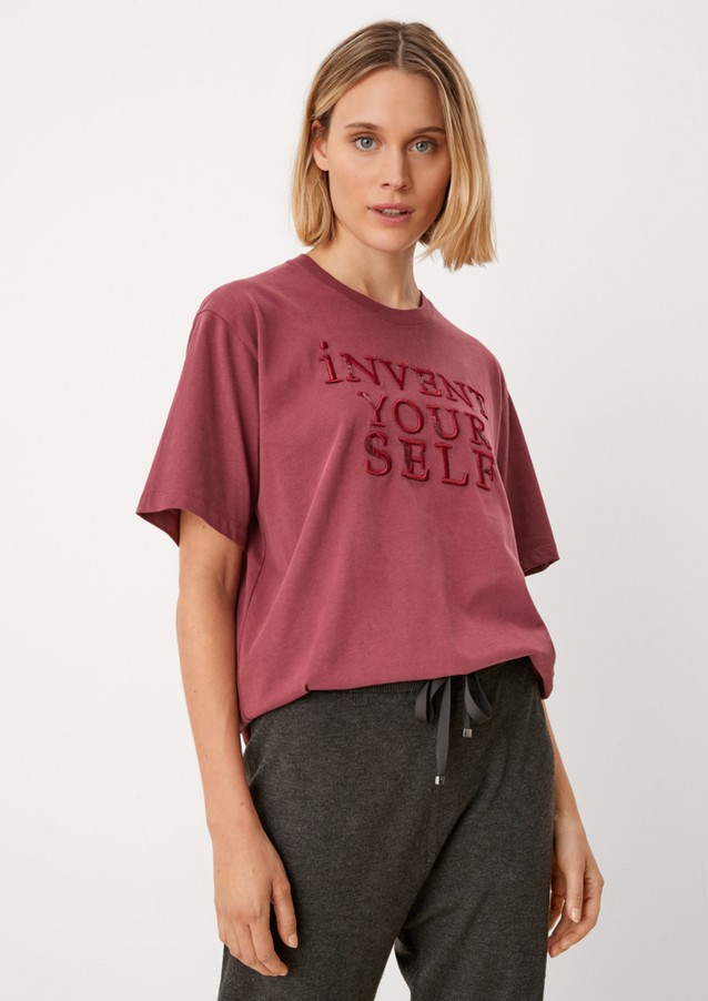 Femmes Shirts & tops | T-shirt en jersey animé d’une inscription - LF41429