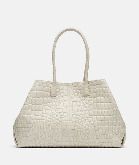 Large faux crocodile leather shopper from liebeskind