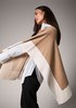 Poncho with colour blocking from comma