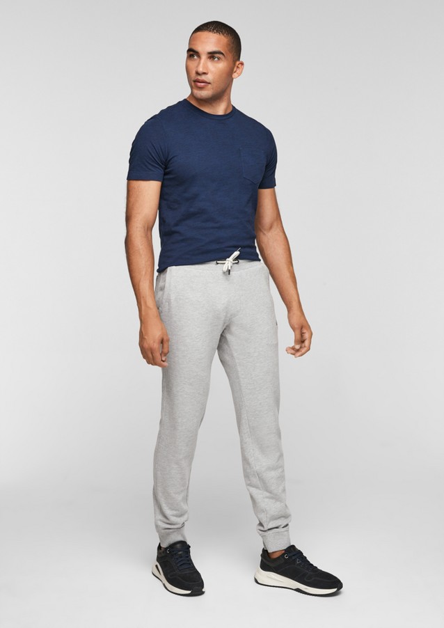 Men Trousers | Regular: tracksuit bottoms made of sweatshirt fabric - QI13629