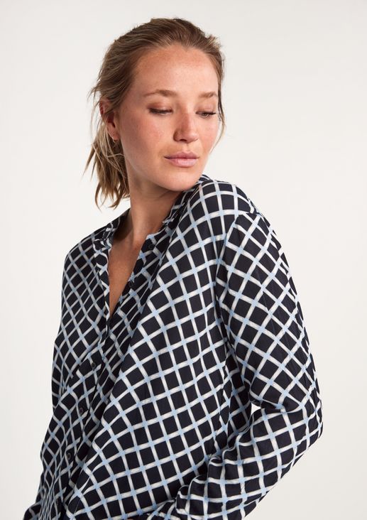 Patterned viscose blouse from comma
