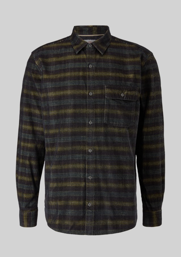 Hommes Chemises | Regular : chemise en velours côtelé - NN39835