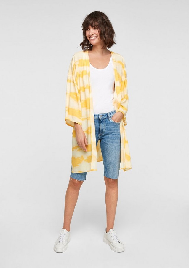 Damen Ponchos & Kimonos | Leichte Blusen-Jacke aus Viskose - CR87670