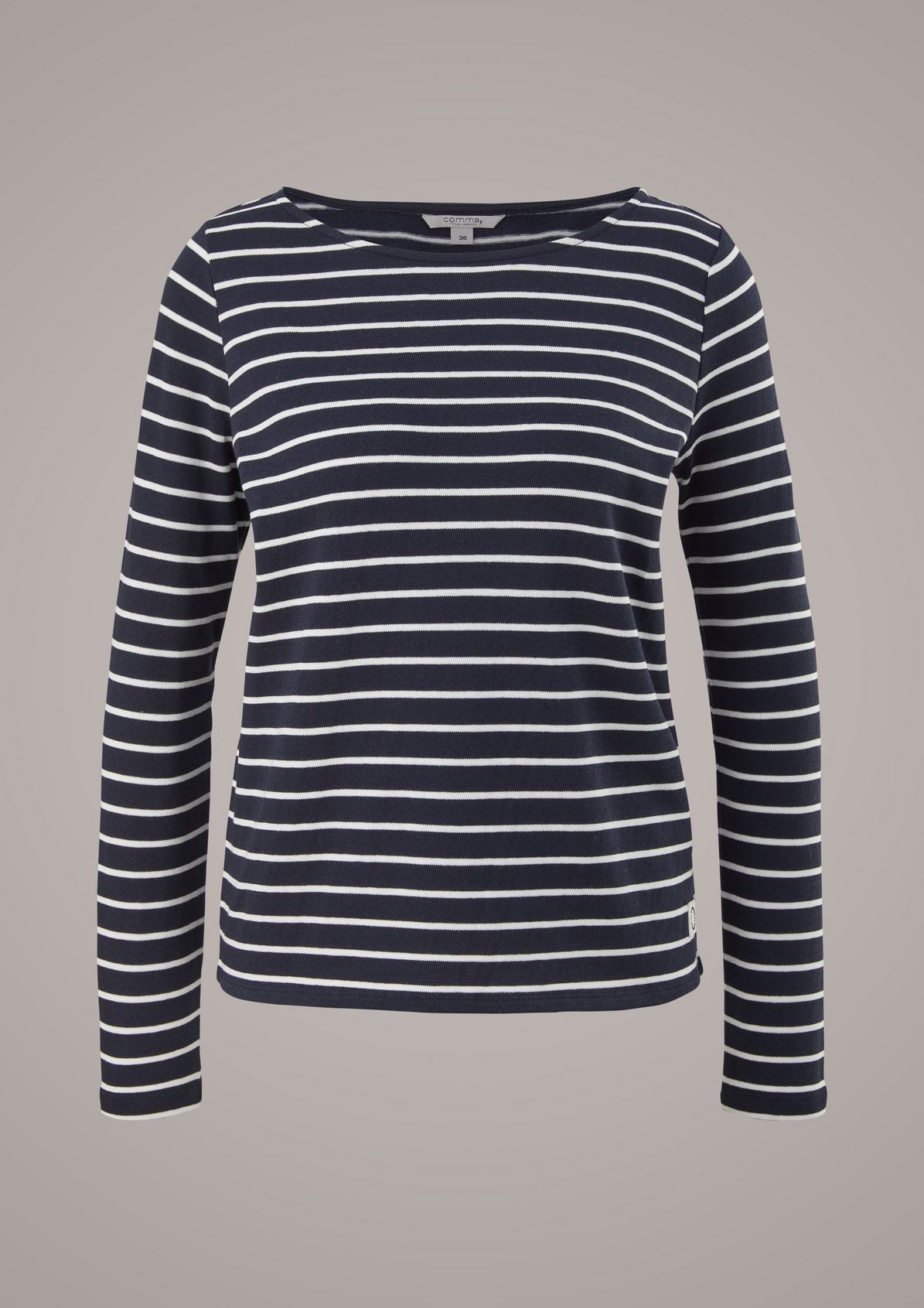 Jersey top with stripes from comma