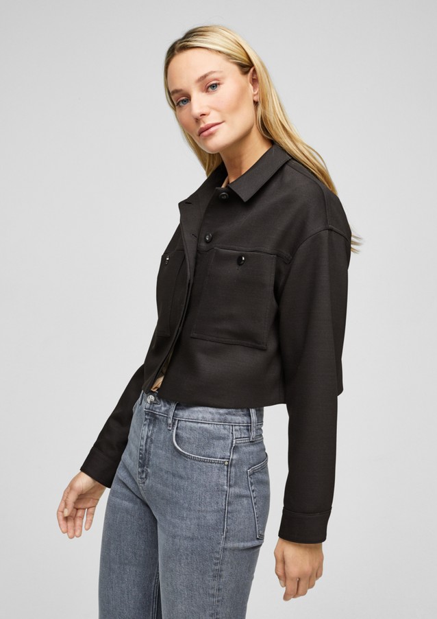 Damen Jacken | Kurze Jacke mit Pattentasche - SX33026