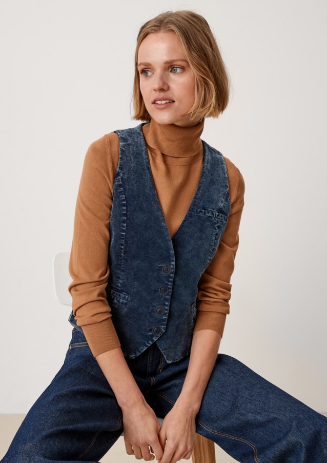 Damen Jacken | Weste aus Feincord - CC80157