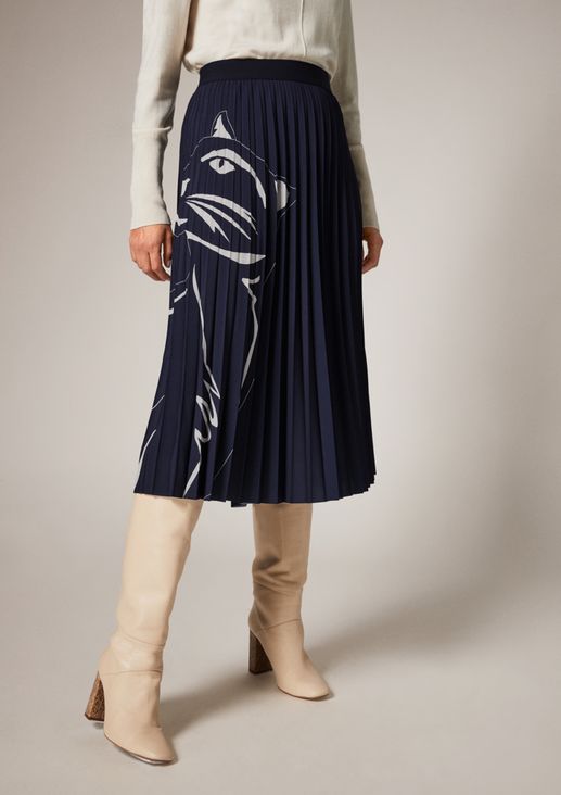 Midi skirt with a lion motif from comma