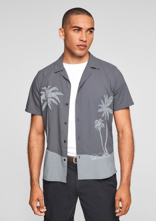 Hommes Chemises | Regular : chemise à imprimé palmiers - NS94238